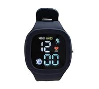 Orologi intelligenti colorati per bambini - Display digitale a LED quadrato con design impermeabile | Orologi educativi in silicone per l'apprendimento divertente, regali di compleanno ideali