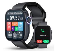 Orologi intelligenti con chiamata Bluetooth, fitness tracker impermeabile 3 ATM, display AMOLED da 1,99", monitoraggio della frequenza cardiaca, dell'ossigeno nel sangue e del sonno