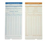 Orologi per dipendenti di piccole imprese, 4pcs Orologio in inglesi Presentazione della carta Carta Carta Commute Registrazione della carta Partecipazione della carta della carta della carta della car