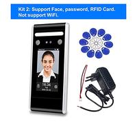 Orologi per dipendenti di piccole imprese, Access Control Keypad WiFi TCP/IP/USB Dynamic Face Biometric System Facial Time Frequence ID IC IC Grande capacità di memoria (Color : Kit 2)