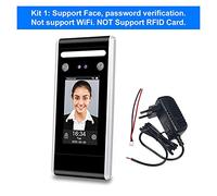 Orologi per dipendenti di piccole imprese, Access Control Keypad WiFi TCP/IP/USB Dynamic Face Biometric System Facial Time Frequence ID IC IC Grande capacità di memoria (Color : Kit 1)