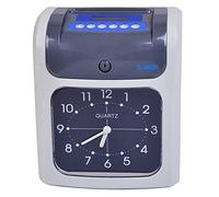 Orologi per dipendenti di piccole imprese, Assistenza LCD Macchina Punch Clock Two-Color Stampa Orologio Fronte Versione inglese della batteria di backup per uffici, fabbriche, alberghi, scuole, risto
