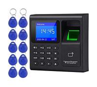 Orologi per dipendenti di piccole imprese, Intelligent Biometric Fingerprint Time Frequence Machine Check-in Tastiera for il check-in Accesso a controllo Tastiera Tasto Key Fobs Grande capacità di mem