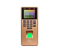 Orologi per dipendenti di piccole imprese, Macchina biometrica USB della tastiera di controllo della tastiera di controllo delle fingerprint da 2.4 pollici Grande capacità di memoria (Color : Golden