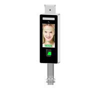 Orologi per dipendenti di piccole imprese, Punch Card Machine Riconoscimento Fast Riconoscimento Faccia Presentazione e temperatura Misurazione di temperatura All-in-One Machine Accesso Accesso Assenz