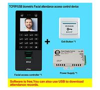 Orologi per dipendenti di piccole imprese, Sistema del sistema di controllo dell'accesso del viso del viso Kit del sistema di controllo IP/TCP Biometric Fingerprint Machine PASSWORD USB PASSWORD ELE