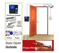 Orologi per dipendenti di piccole imprese, Sistema di controllo accessi impronte digitali Sistema Smart Block Block Kit cancello elettronico Opener Home Set digitale elettrico Biometrico magnetico ele