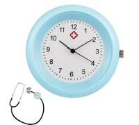 Orologi per infermieri - Orologio con clip da 1,73 pollici per stetoscopio, spilla da tasca resistente all'acqua, movimento al quarzo preciso per il personale della clinica medica | Monitor accurato d