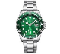 Orologi Senza Tempo Orologio Da Uomo Data Quarzo Moda Analogico Da Polso In Acciaio Curdde Sport Bn0151-09l, Verde, misura unica