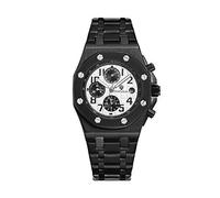 Orologi Uomo,Automatic Mechanical Watch_Kimsdun Men'S Watch Fashion Three-Eye Automatic Wholesale Watch Black Shell White Noodles