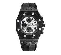 Orologi Uomo Il Terzo Occhio Il Calendario Di Pelle Multifunzionale Di Quarzo. Cercando Di Farina.