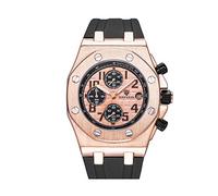 Orologi Uomo La Moda Di Silicio Di Nastro Adesivo Multifunzionale Parziale Di Terzo Occhio Orologio Di Quarzo. Golden Rose D'Oro