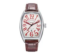 Orologi Uomo,Orologio Da Uomo Di Moda Per Il Tempo Libero Notturno Orologio Al Quarzo Barilotto Di Vino Lettera Scarlatta Dalla Faccia Bianca