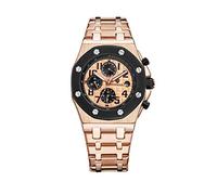 Orologi Uomo,Orologio Meccanico Automatico_Kimsdun Orologio Da Uomo Orologio Automatico All'Ingrosso A Tre Occhi Di Moda Mei Gold Black Ring Mei Gold Face
