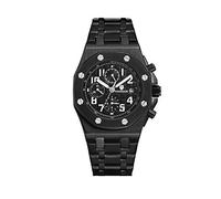 Orologi Uomo,Orologio Meccanico Automatico_Kimsdun Orologio Da Uomo Orologio Automatico All'Ingrosso A Tre Occhi Di Moda Guscio Nero