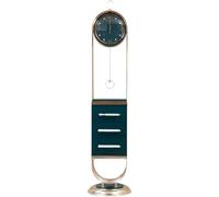Orologi verticali Orologio da terra con cassetti, moderno orologio a pendolo verticale retrò americano con campana, muto, con portabottiglie, decorazione for la casa, movimento al quarzo.