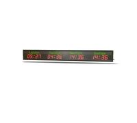Orologio a 3 fusi orari con luce 620-625NML Orologio con timer globale multizona da parete Arge for la sala della banca dell'hotel(HIT4-2.3R(SJZ))