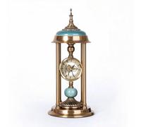 Orologio a Colonna da Tavolo Dorato per Ufficio