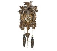 Orologio a cucù al quarzo 5-foglie, 3 uccelli, con musica, in .. TU 372 QM nuovo
