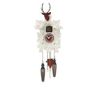 Orologio a cucù al quarzo 5-foglie, testa di cervo, con.. TU 371/20 QM rot nuovo
