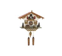 Orologio a cucù al quarzo Casetta tipo Foresta Nera con .. TU 497 QMT HZZG nuovo