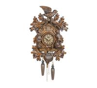 Orologio a cucù al quarzo Foglie di quercia, figure sedut.. TU 365 QM HZZG nuovo