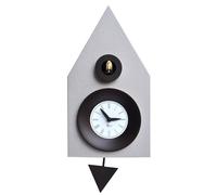 Orologio a Cucù da Parete 20x36x13cm Pirondini Italia Dark Argentato