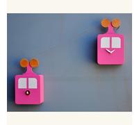 Orologio a Cucù da Parete 30X52X10Cm Pirondini Italia Funivia Viola Erika