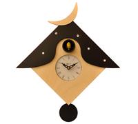 Orologio a Cucù da Parete 34X34X12Cm Pirondini Italia Otranto Naturale e Nero