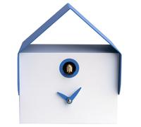 Orologio a Cucù da Parete e Tavolo 19,5x23x14 cm Pirondini Italia Dotto Bianco e Blu