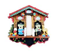 Orologio a cucù Foresta Nera Germania Magnete da frigorifero da viaggio Souvenir Decorazione del frigorifero 3D Adesivo magnetico dipinto a mano artigianale