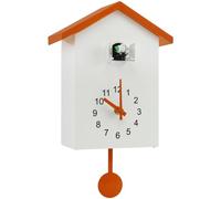 Orologio a cucù, moderno orologio da parete a cucù con chimero Orologio a cucù minimalista con pendolo Delicato orologio a cucù Casa degli uccelli per decorazione da parete Casa Soggiorno Cucina