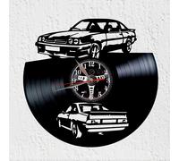 Orologio a disco in vinile auto sportiva opel coperta anni '80 auto tedesca