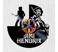 Orologio a disco in vinile Jimi Hendrix chitarrista rock decorazione
