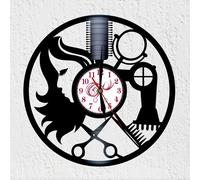 Orologio a disco in vinile parrucchiere parrucchiere beauty barbiere decorazi...
