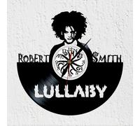 Orologio a disco in vinile Sillueta Robert Smith anni '80 decorazione cura ne...