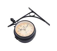 Orologio a doppio lato interno/esterno retrò con pareti da esterno a doppia facciate outso outso outsolo in treno di arredamento grande arredamento rotondo a sospensione montata facile da appendere