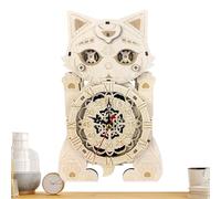 Orologio a forma di gatto in legno | Kit fai da te puzzle 3D, di