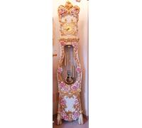 Portacandela in porcellana italiana Capodimonte h 20 cm candelabro per 1 candela