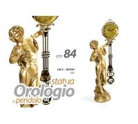 OROLOGIO A PENDOLO CON STATUA DEA ORO 84 CM DONNA ARREDO BAROCCO VERTICALE CLASS