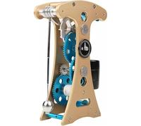 Orologio a pendolo modello kit, metallo assemblato 3D, tempo di esecuzione | Kit di orologio a pendolo 3D assemblato in metallo, coinvolgente esperienza di costruzione, ideale per adulti dai 10 anni in