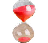 Orologio A Sabbia, Timer A Sabbia, Timer A 45/60 Minuti Timer A Sabbia Portatile Timer A Clessidra in Vetro Sabbia Grande E Colorato Timer A Clessidra Misure I, Red, 45 Minutes(14.5 * 7.5cm)
