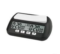 Orologio a scacchi portatile Timer digitale 3 in 1 Professionale Multiuso Grandi Pulsanti Alloggiamento ABS Flessibile Bonus Modalità Ritardate (A)