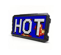 Orologio A Schermo LED Pixel RGB con Luce Notturna, Pannello per Disegno Animato Graffiti DIY, Idea Regalo per Decorazione Sala Giochi, Pixel 16x32