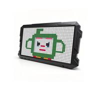 Orologio A Schermo LED Pixel RGB con Luce Notturna, Pannello per Disegno Animato Graffiti DIY, Idea Regalo per Decorazione Sala Giochi, Pixel 24x48