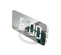 Orologio a specchio - Orologi da comodino | Orologio digitale | Scrivania a LED digitale con temperatura e calendario da appuntamento orologi per camera da letto smart night light decorazioni