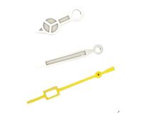 Orologio Accessori Modificato Fit per Seiko Pointer Adapter NH35/36 Movimento Luminoso Orologio pin SKXOO7 A2, Giallo-12,5 mm, misura unica