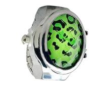 Orologio ad anello digitale, orologio da con coperchio ribaltabile, anello aperto da donna, orologio da con cassa apribile per il giorno del Ringraziamento, compleanno, San vale, verde, Se