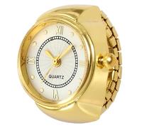 Orologio ad anello - Orologio a rotondo, piccoli orologi creativi per uomini e donne, accessorio di per feste, appuntamenti, vacanze, celebrazioni, Oro, Se référer au descriptif,