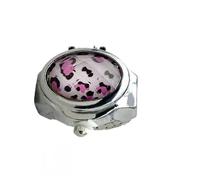 Orologio ad anello, orologio ad anello digitale | Anello orologio con coperchio pieghevole | Anelli aperti leggeri da donna forniture di per compleanno, San, Natale, Bianco Rosa, Se
